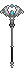 Royal Crystal Wing Staff