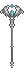 Royal Crystal Wing Staff