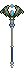 Royal Crystal Wing Staff