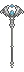 Royal Crystal Wing Staff